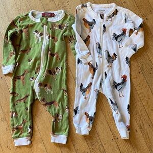 Milkbarn 3/6m pajamas